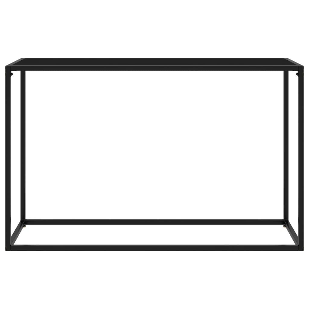 Konsollbord svart 120x35x75 cm herdet glass