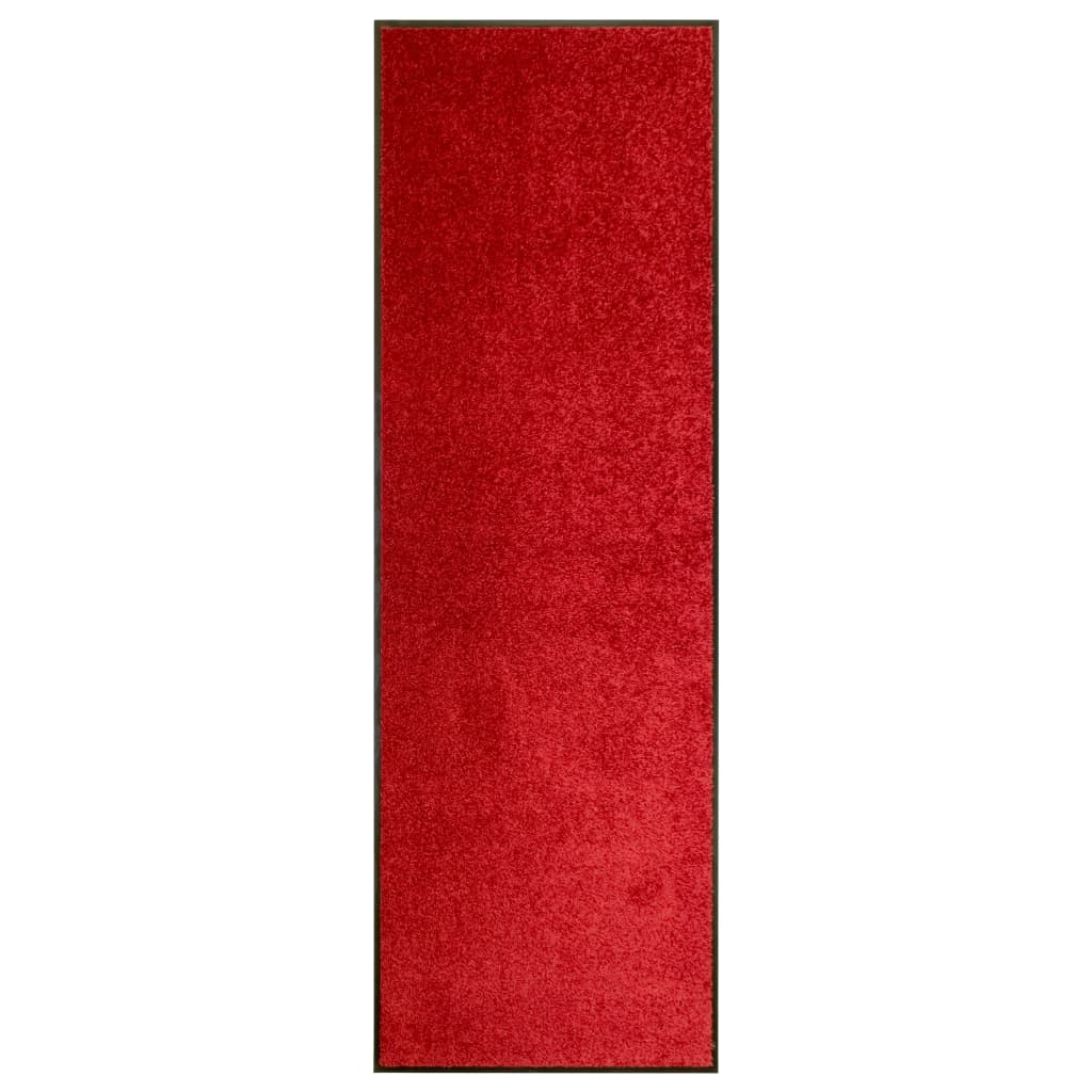 Dørmatte vaskbar rød 60x180 cm