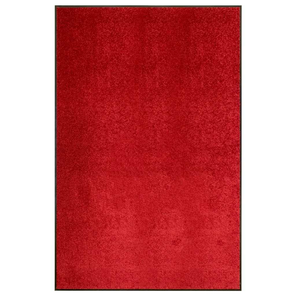 Dørmatte vaskbar rød 120x180 cm