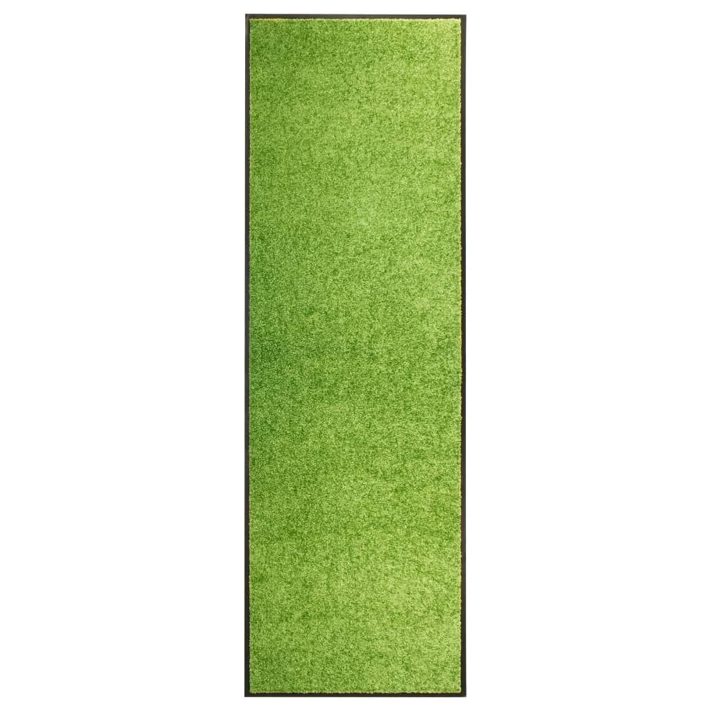 Dørmatte vaskbar grønn 60x180 cm