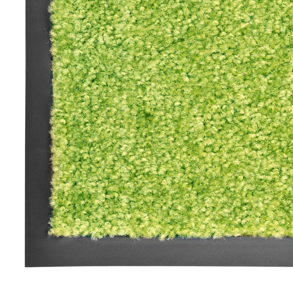Dørmatte vaskbar grønn 60x180 cm