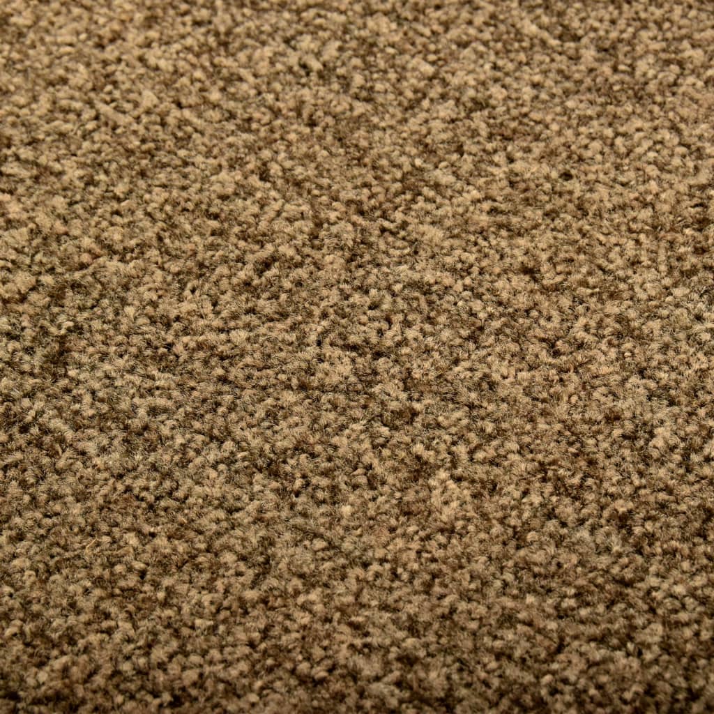 Dørmatte vaskbar brun 120x180 cm