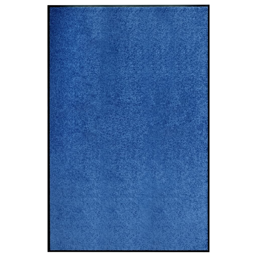 Dørmatte vaskbar blå 120x180 cm