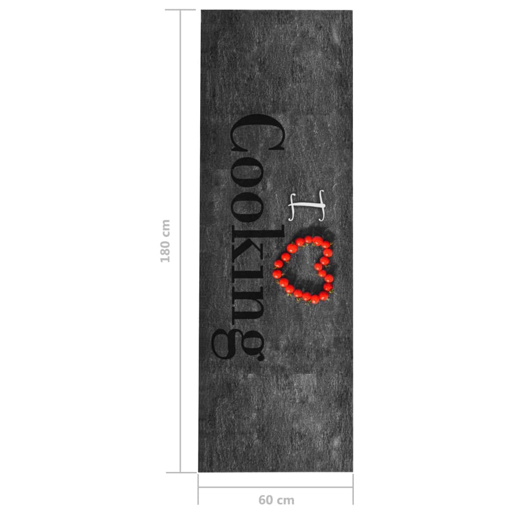Kjøkkenmatte vaskbar Cooking 60x180 cm