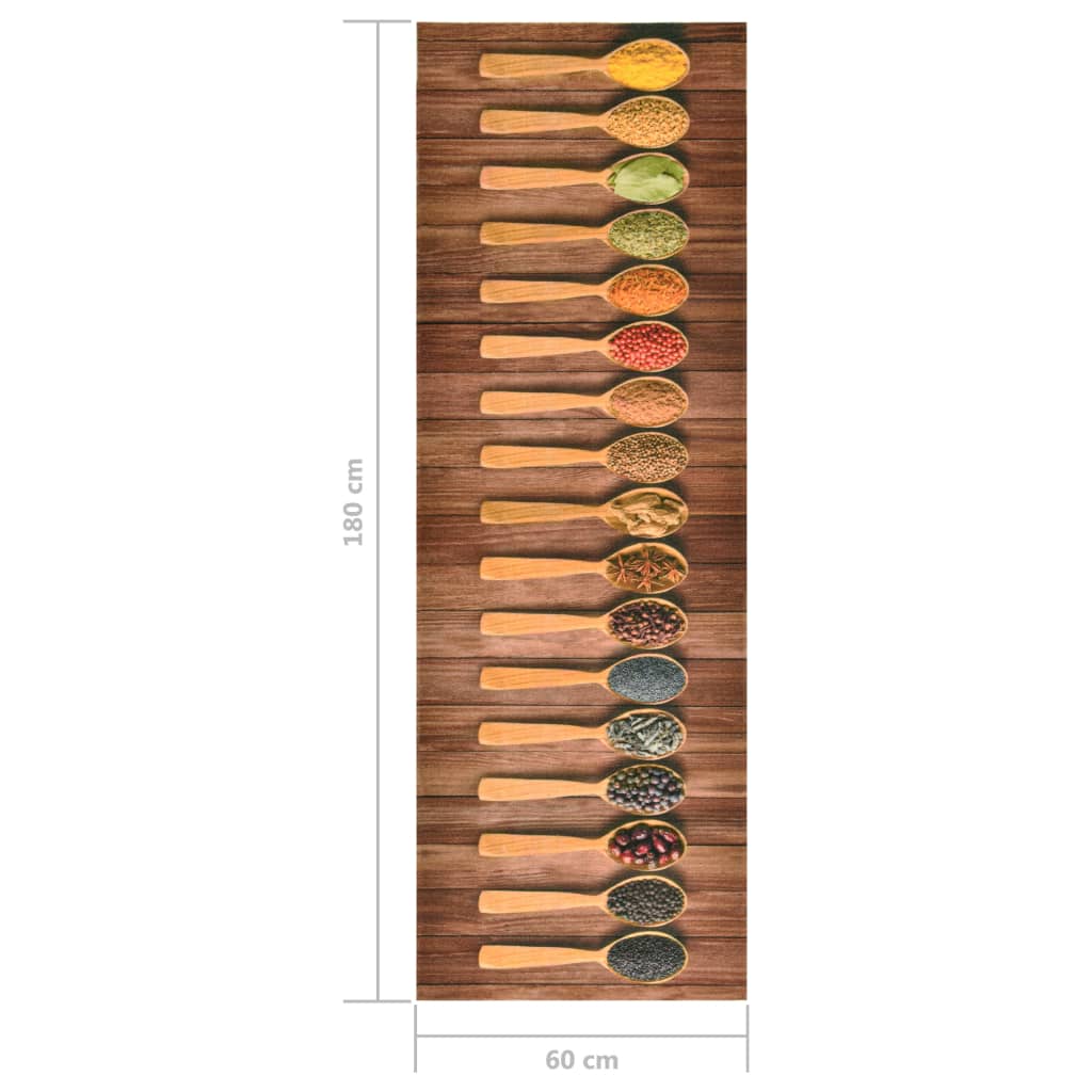 Kjøkkenmatte vaskbar Spoon 60x180 cm