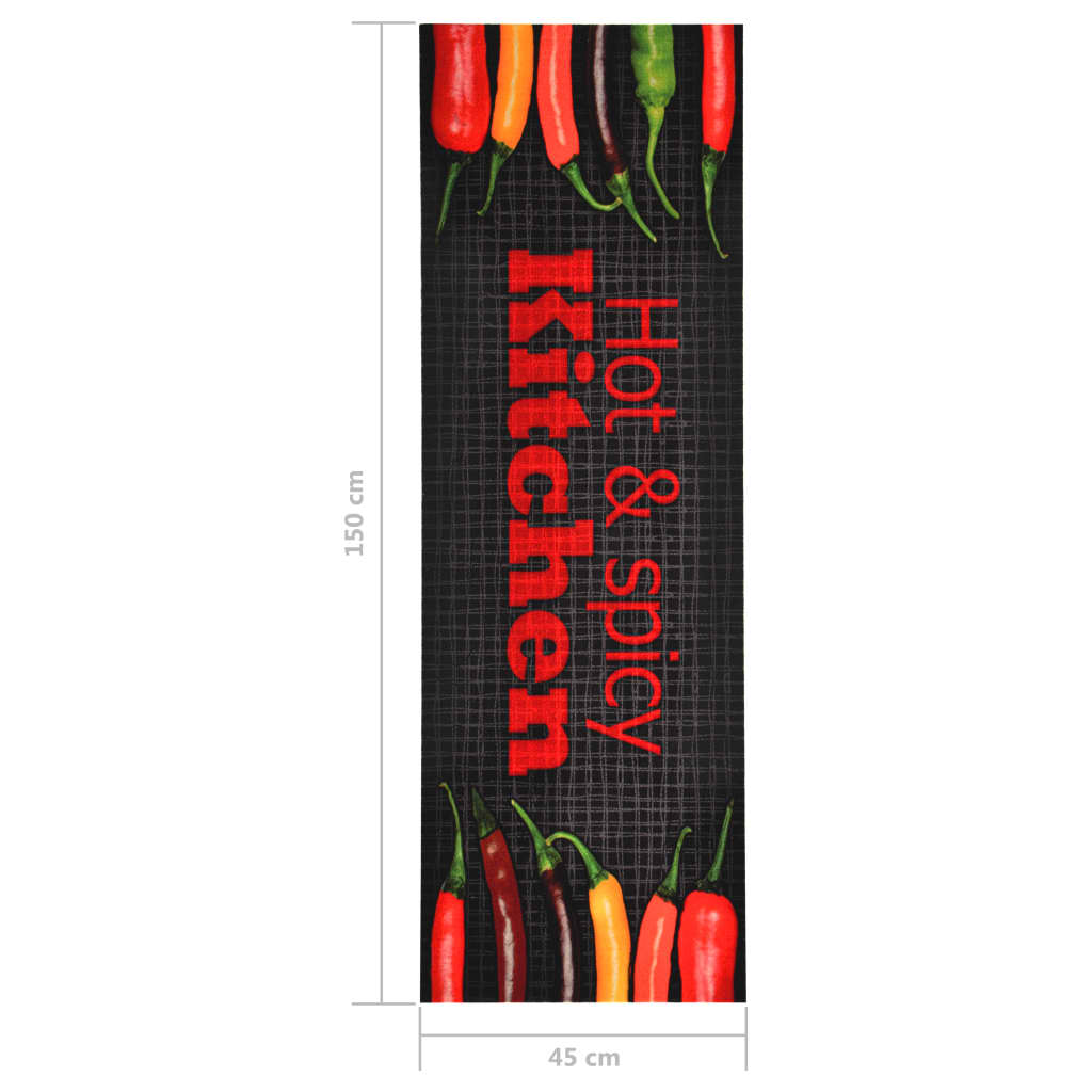 Kjøkkenmatte vaskbar Hot&Spicy 45x150 cm