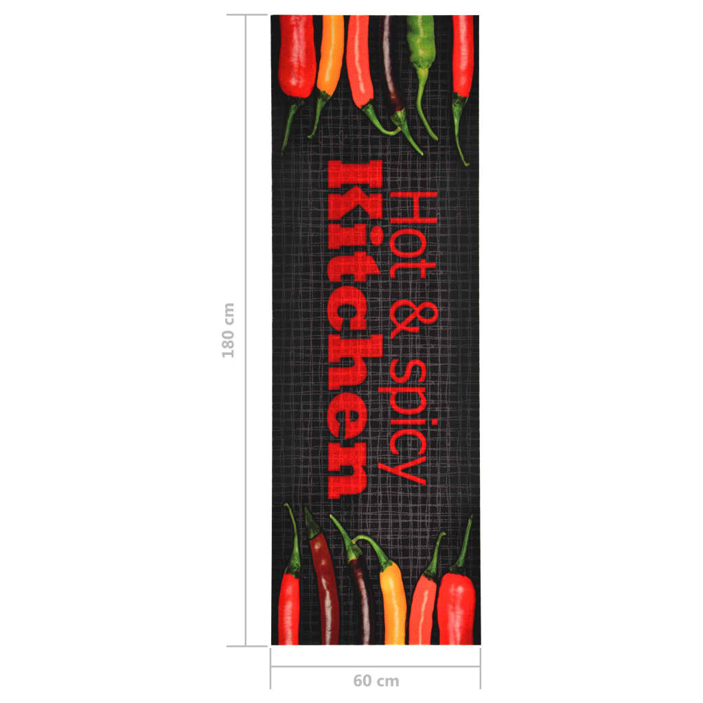 Kjøkkenmatte vaskbar Hot&Spicy 60x180 cm