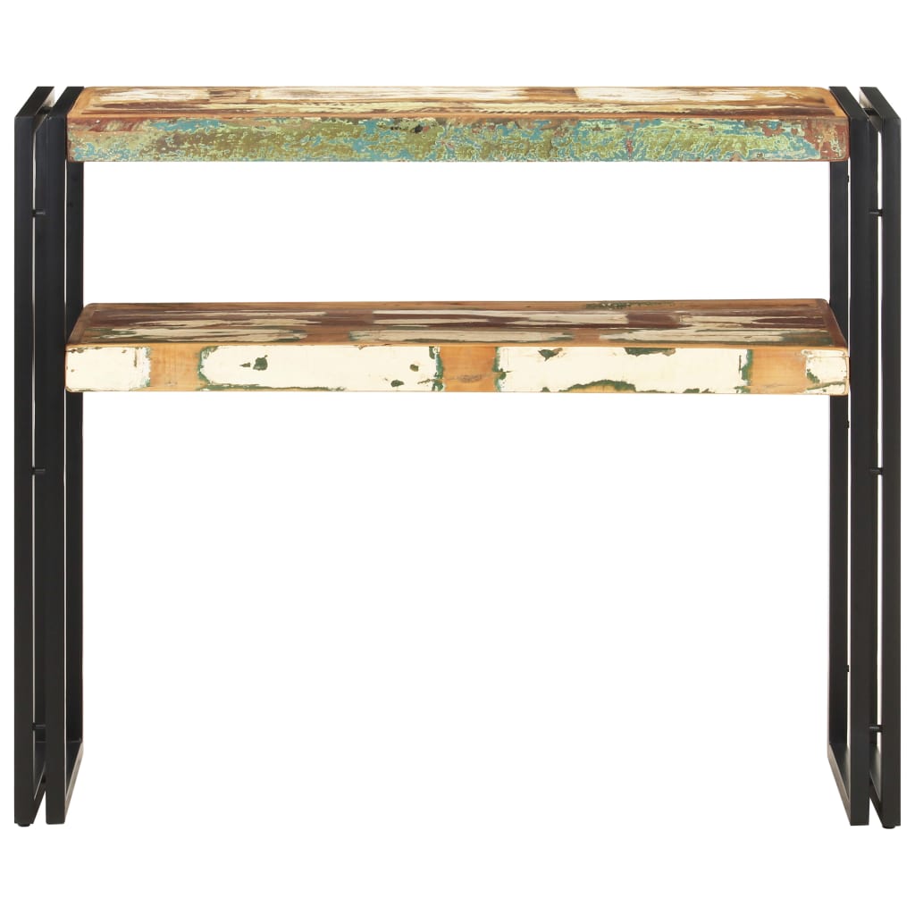 Konsollbord 90x30x75 cm gjenvunnet heltre