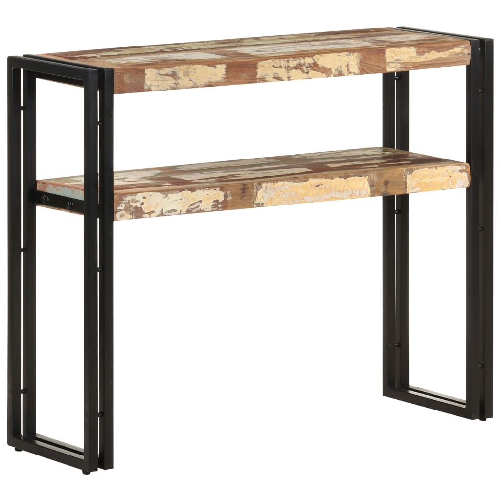 Konsollbord 90x30x75 cm gjenvunnet heltre