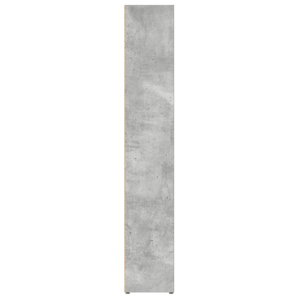 CD-skap 2 stk betonggrå 21x16x93,5 cm sponplate
