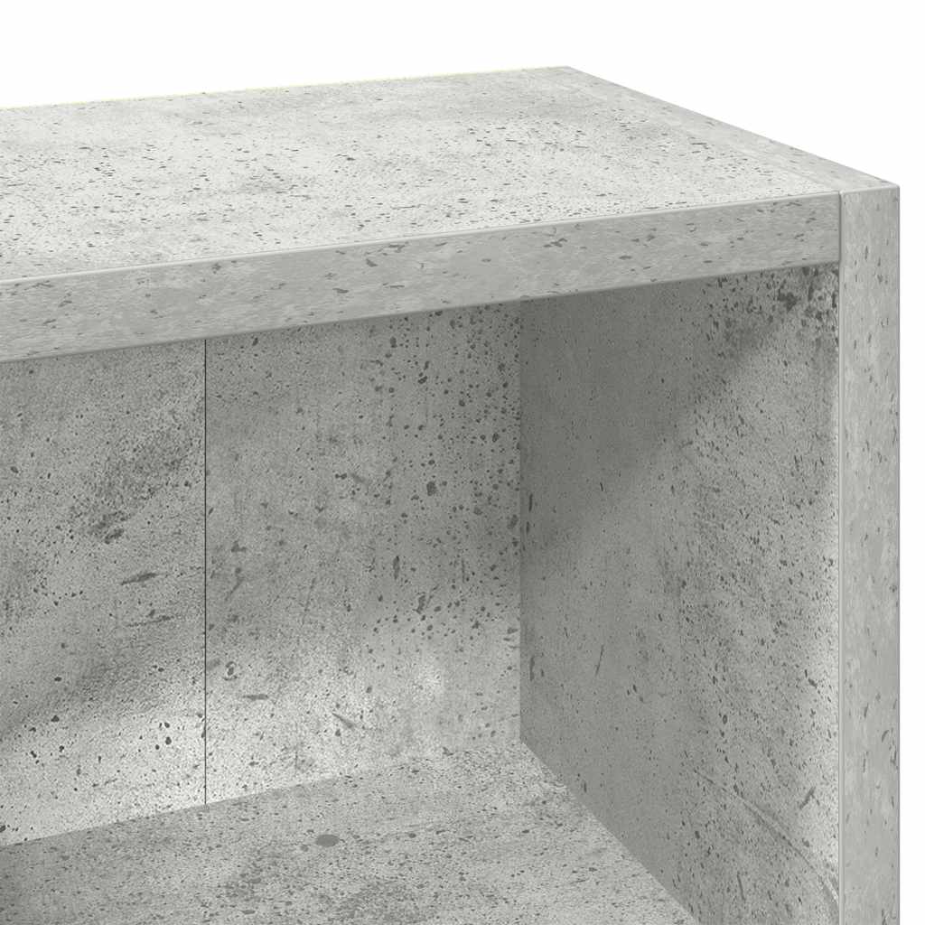 CD-skap 2 stk betonggrå 21x16x93,5 cm sponplate