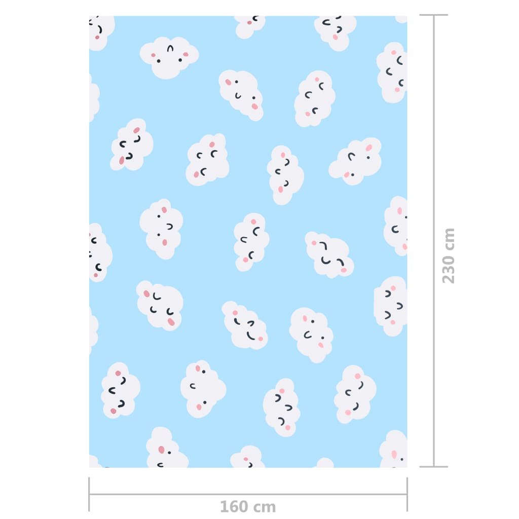 Teppe print flerfarget 160x230 cm stoff