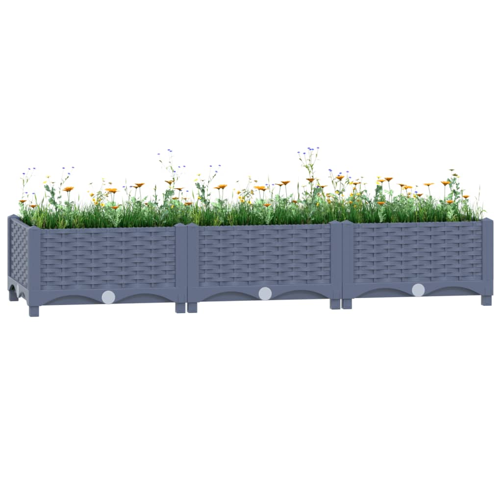 Høybed 120x40x23 cm polypropylen