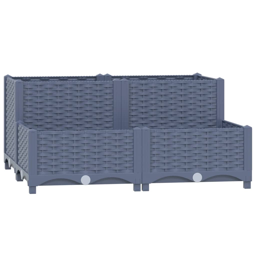 Høybed 80x80x38 cm polypropylen