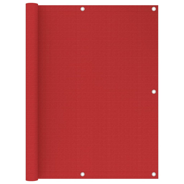 Balkongskjerm rød 120x300 cm HDPE