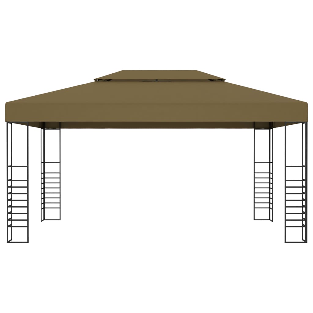 Paviljong 3x4 m gråbrun 180 g/m²