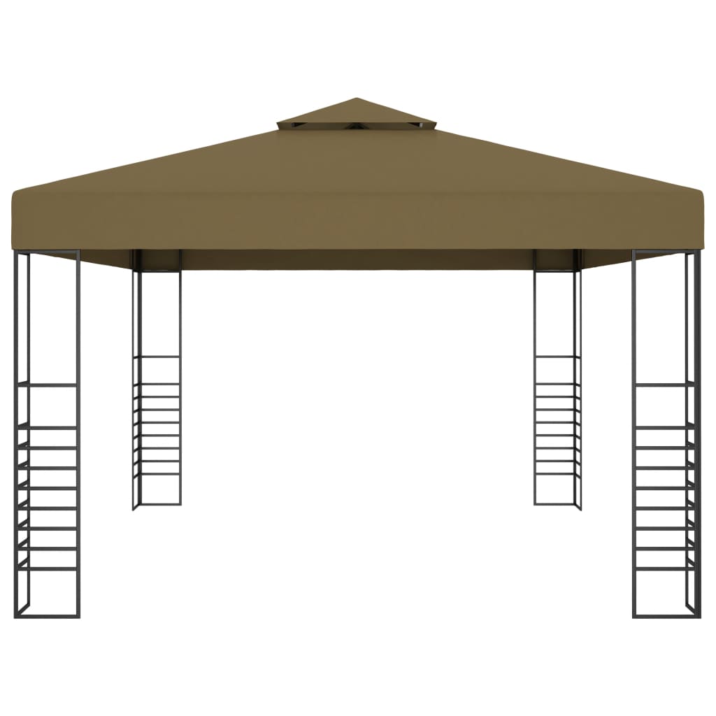 Paviljong 3x4 m gråbrun 180 g/m²