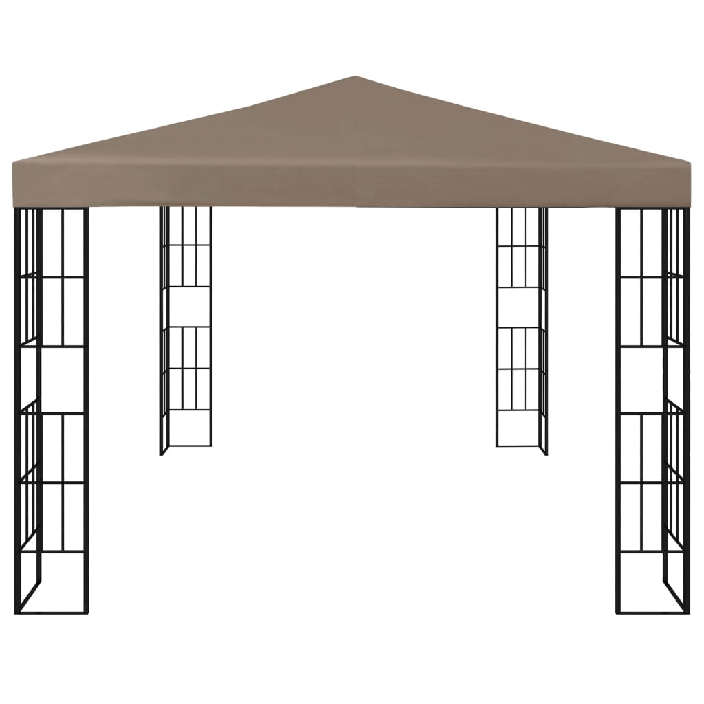 Paviljong 4x3 m gråbrun