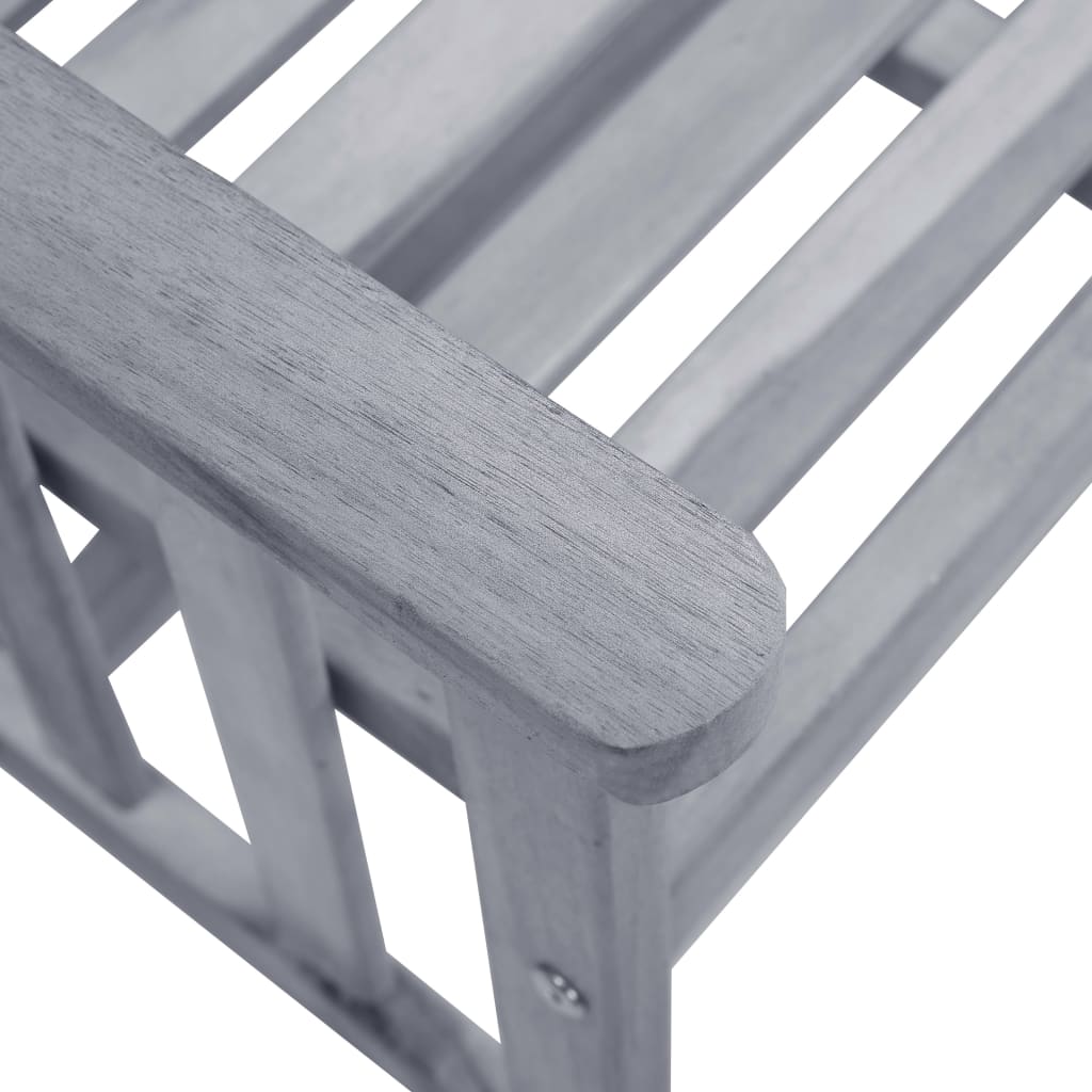 Hagestoler med tebord 159x61x92 cm heltre akasie