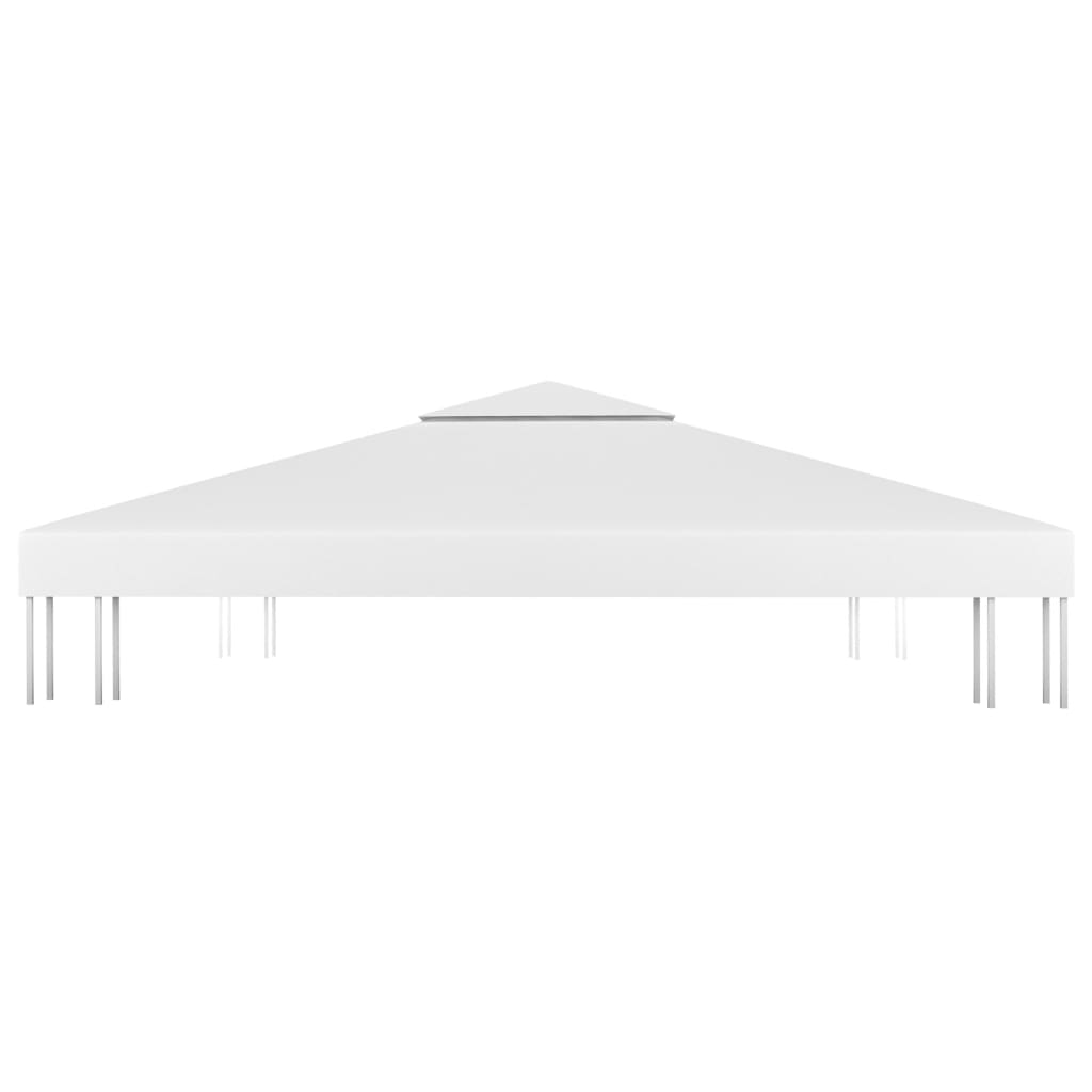 Dobbel toppduk til paviljong 310 g/m² 3x3 m hvit