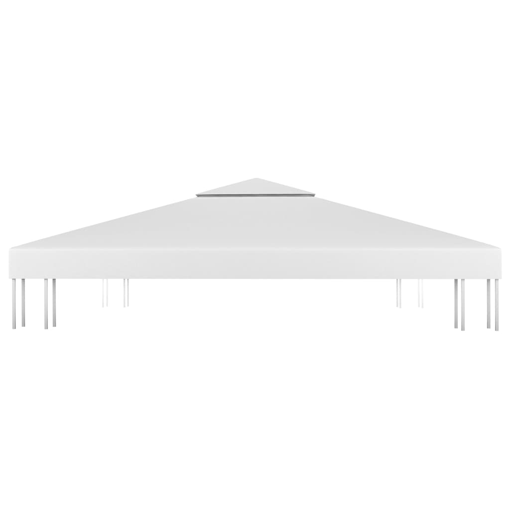 Dobbel toppduk til paviljong 310 g/m² 4x3 m hvit