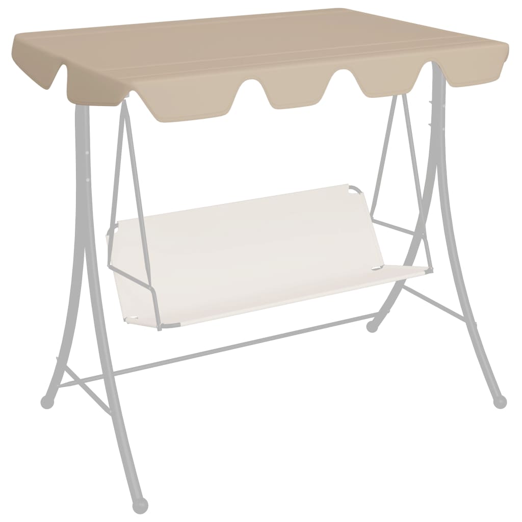 Erstatningsbaldakin hagehuske beige 188/168x145/110 cm