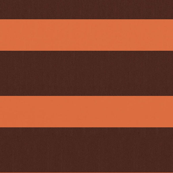 Balkongskjerm oransje og brun 90x600 cm oxfordstoff