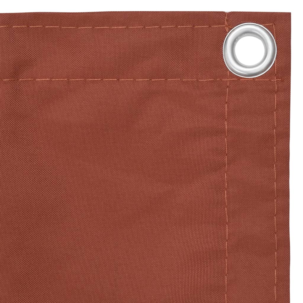 Balkongskjerm terrakotta 90x500 cm oxfordstoff