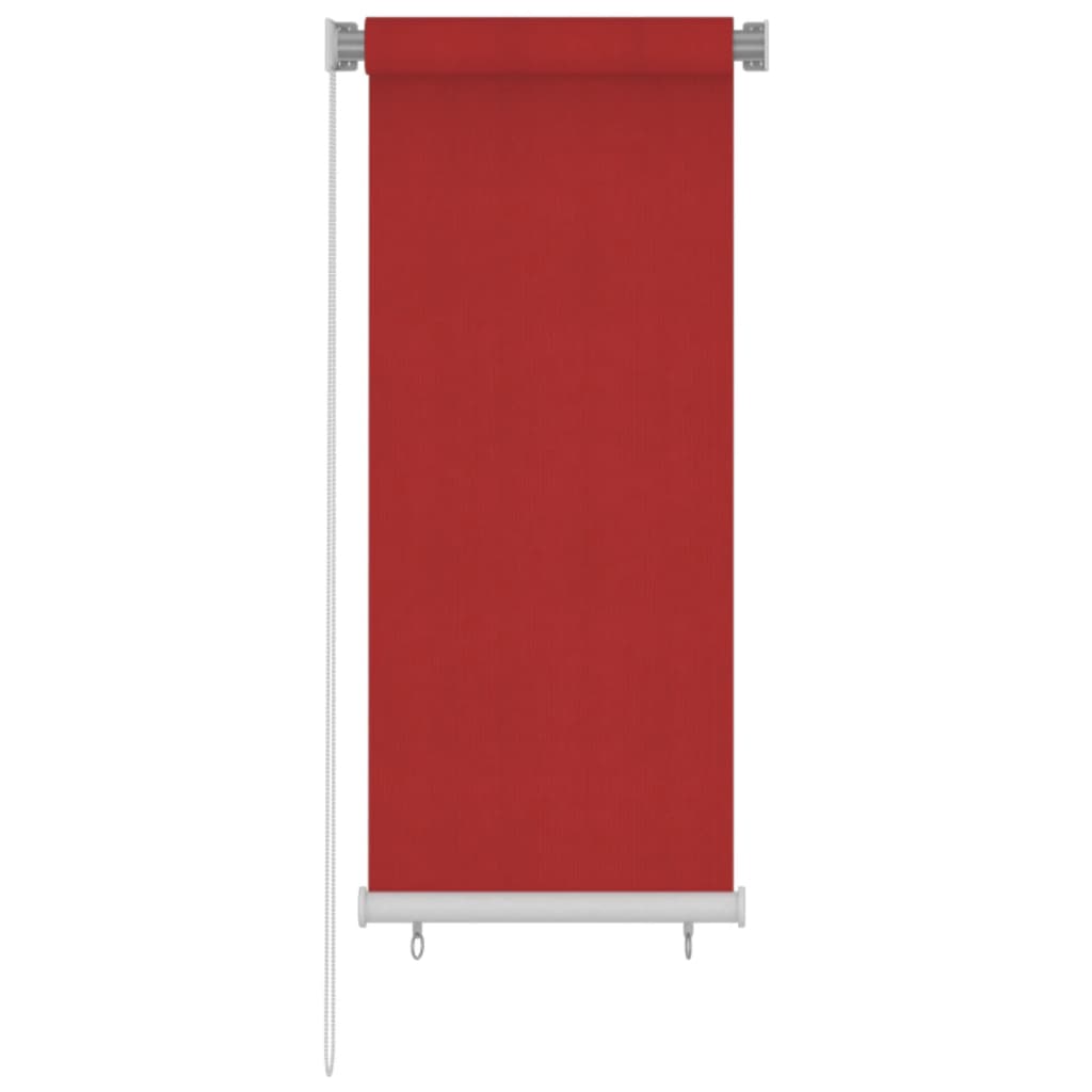 Utendørs rullegardin 60x140 cm rød HDPE