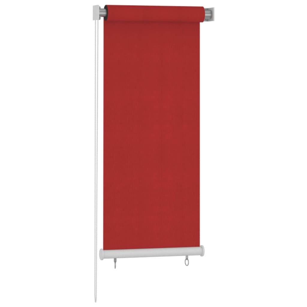Utendørs rullegardin 60x140 cm rød HDPE