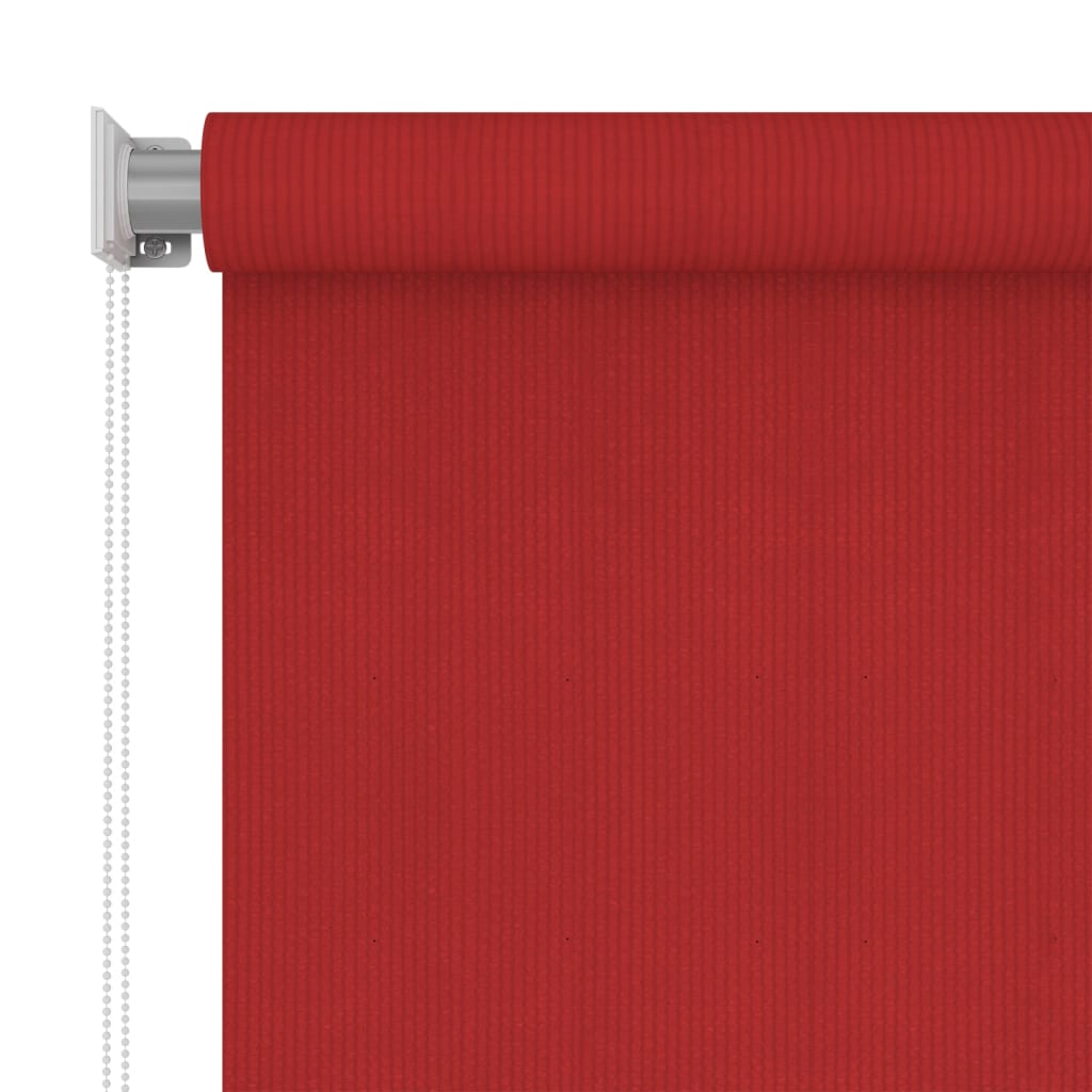 Utendørs rullegardin 60x140 cm rød HDPE