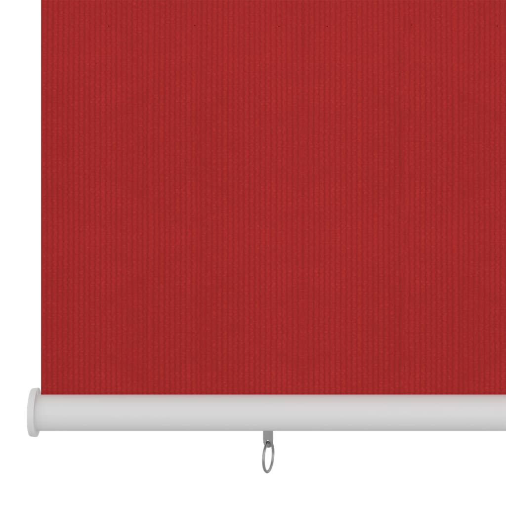Utendørs rullegardin 60x140 cm rød HDPE