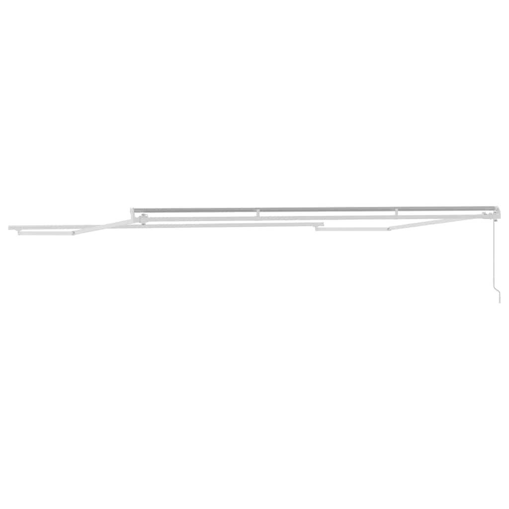 Markise Manual Hvit 4,5 × 3,5 m Metall