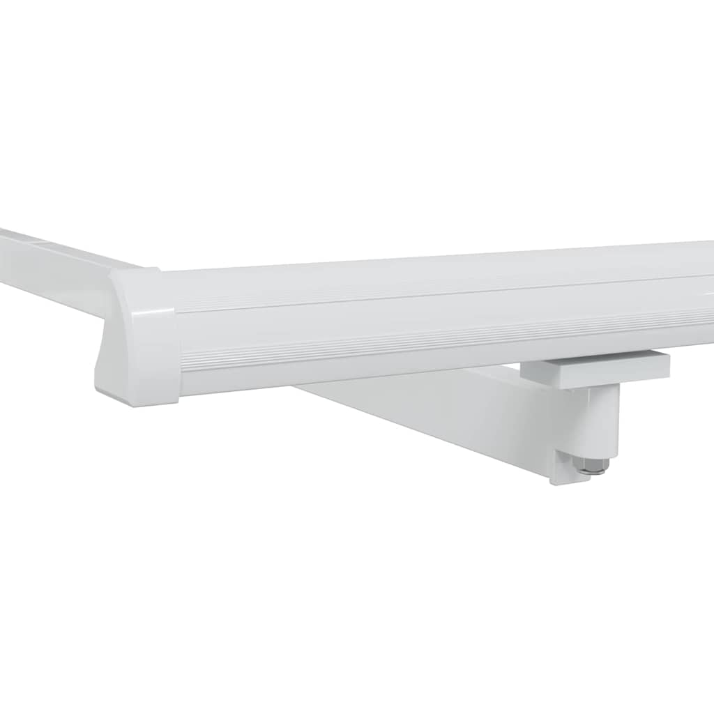 Markise Manual Hvit 6 × 3,5 m Metall