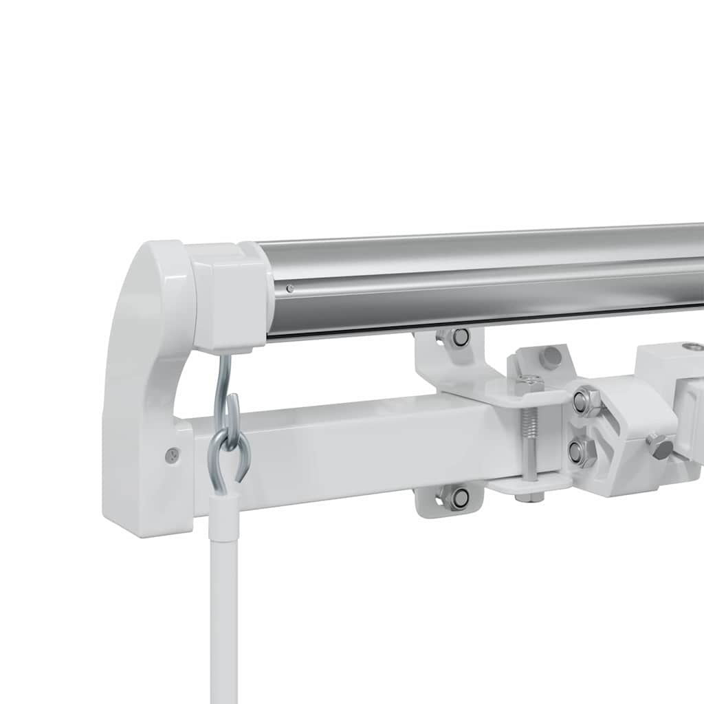 Markise Manual Hvit 6 × 3,5 m Metall