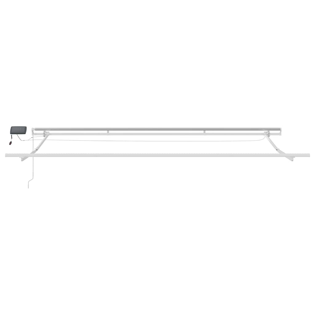 Markise med Hvit 4,5 × 3 m Metall