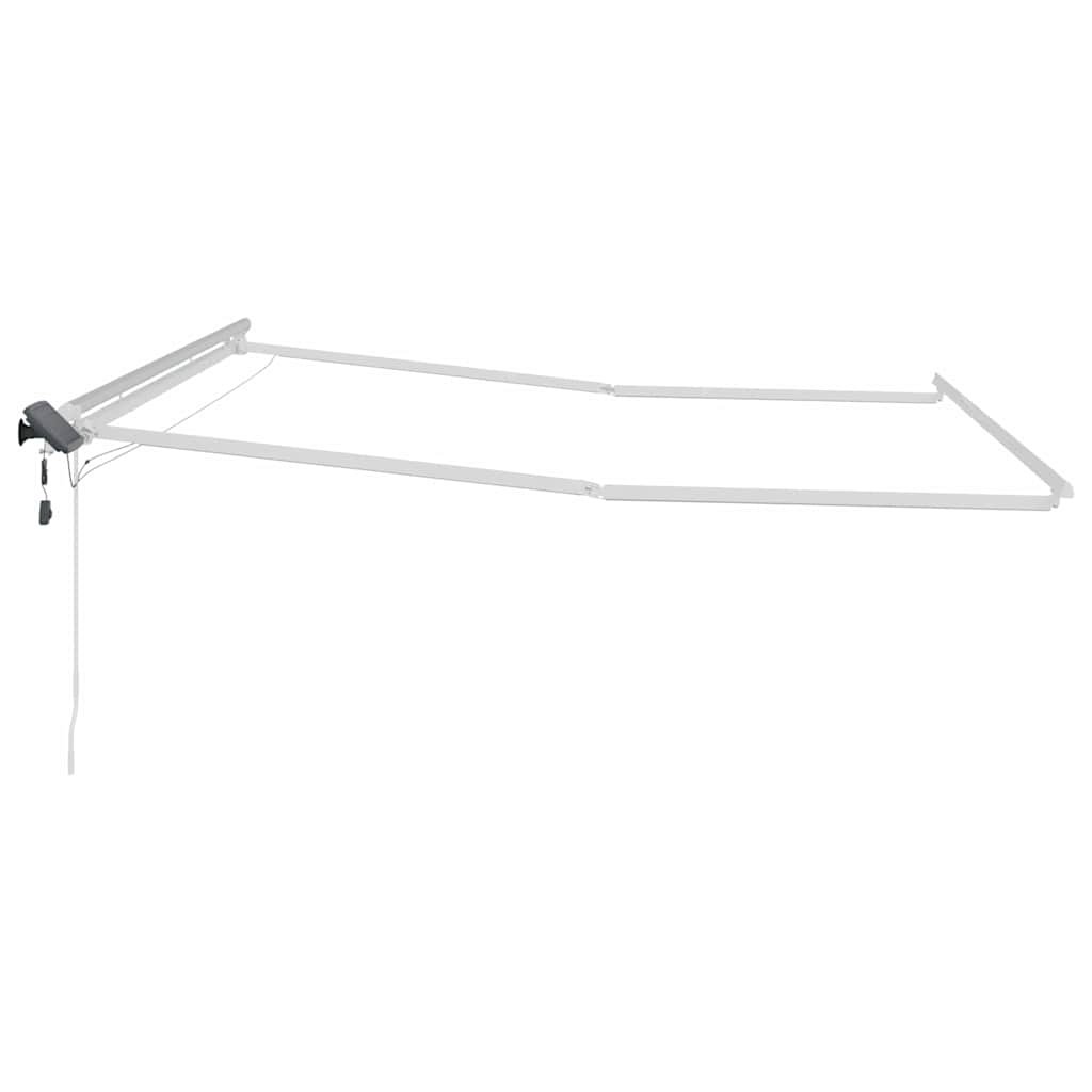 Markise med Hvit 4,5 × 3 m Metall