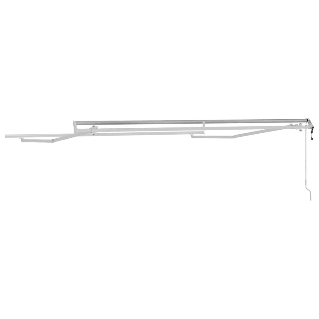 Markise Manual Hvit 3 x 2,5 m Metall