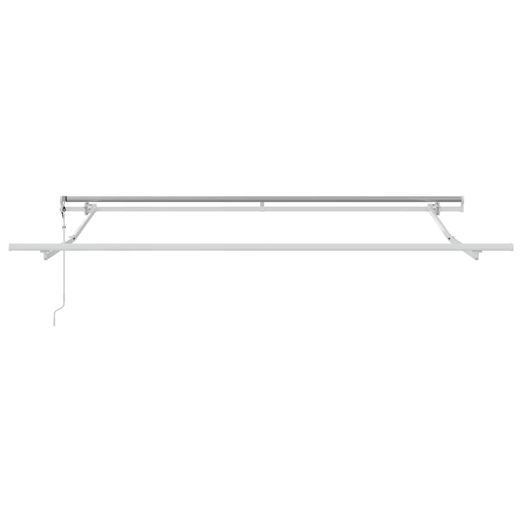Markise Manual Hvit 3 x 2,5 m Metall