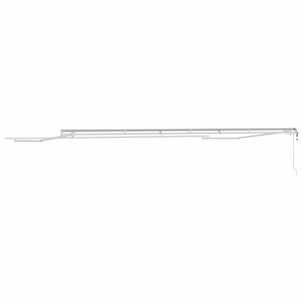 Markise Manual Hvit 6 x 3 m Metall