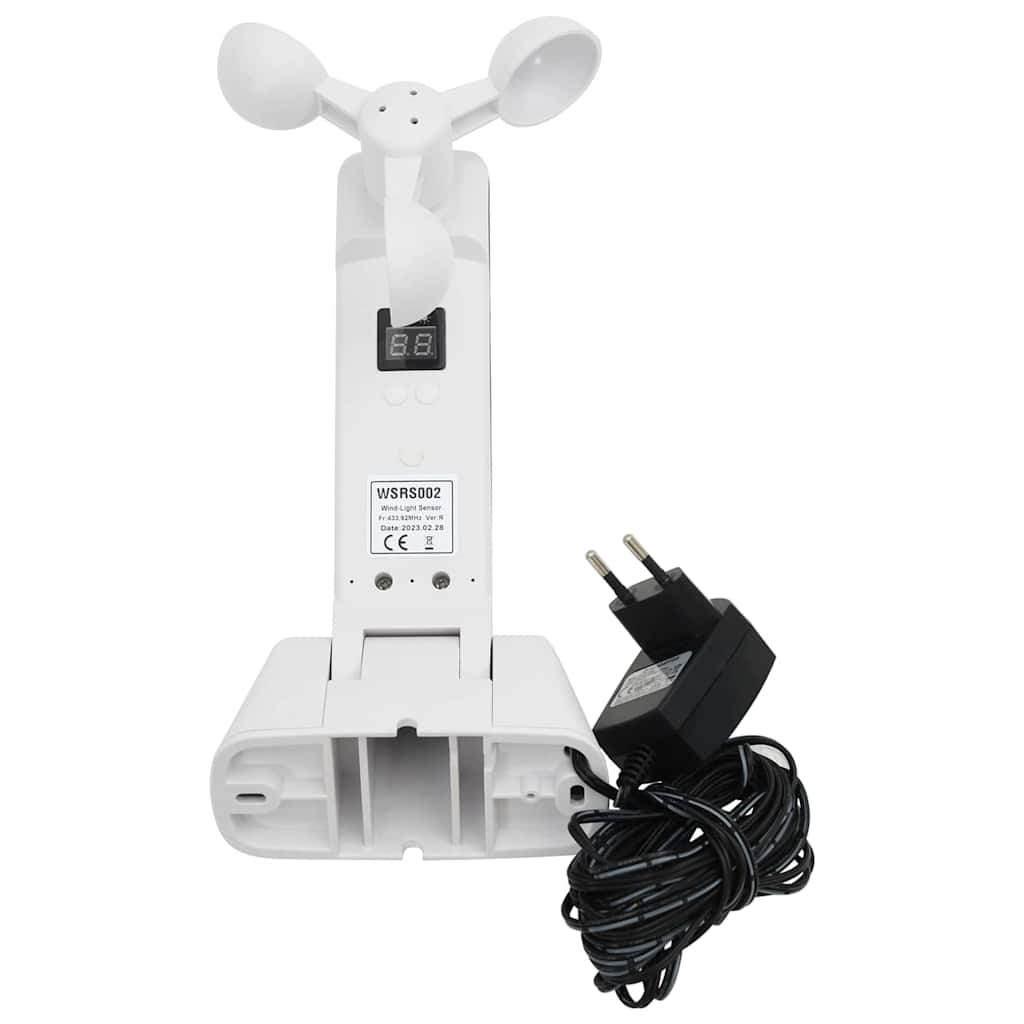 Markise med Manual Hvit 4,5 × 3,5 m Metall