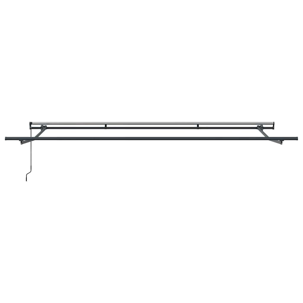 Markise Manual Antrasitt 4 × 3 m Metall