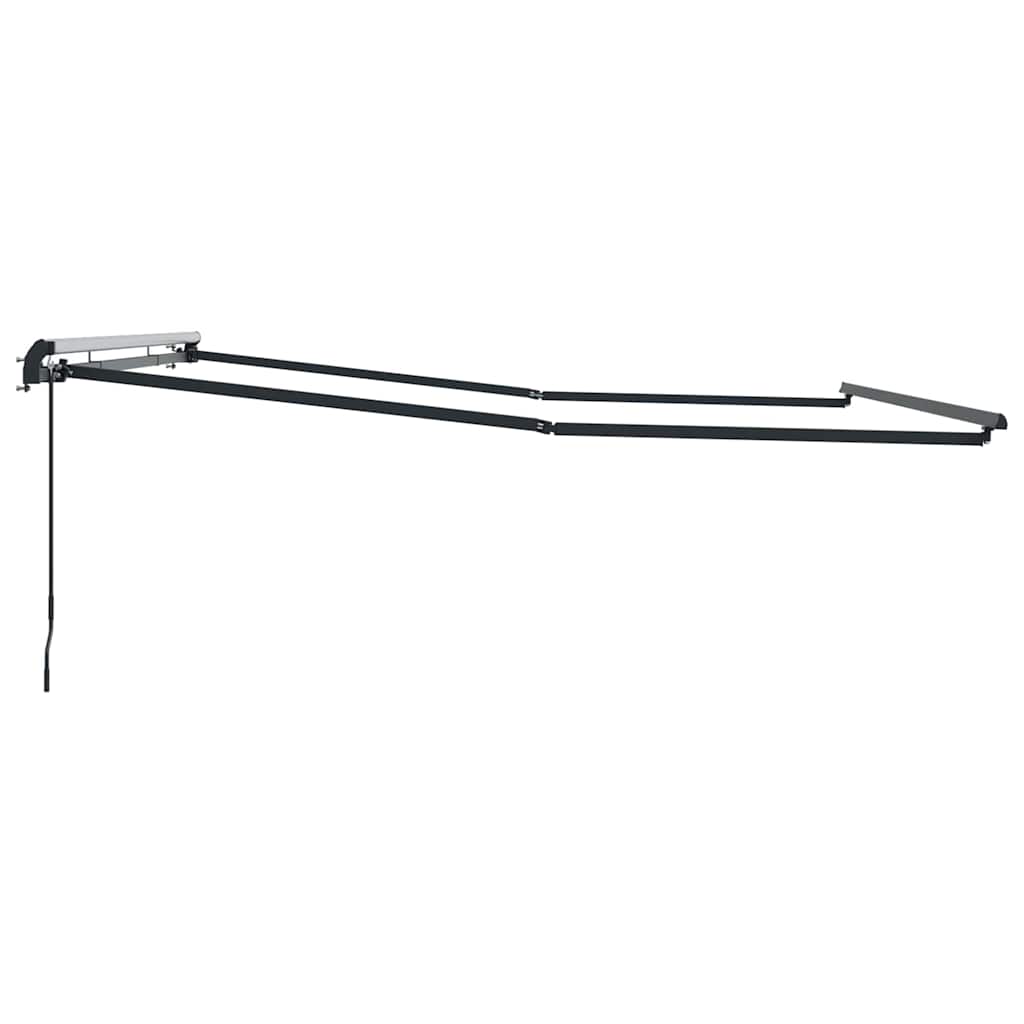 Markise Manual Antrasitt 4 × 3 m Metall
