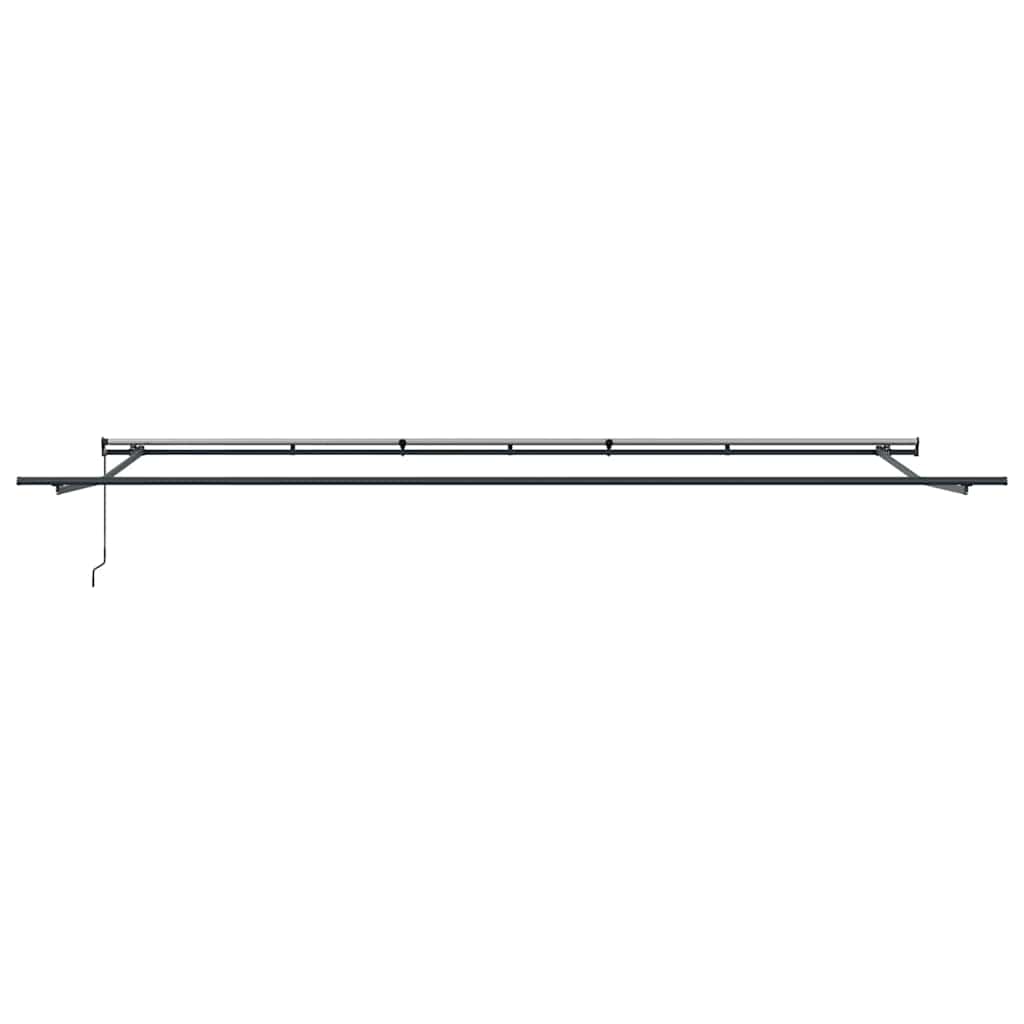 Markise Manual Antrasitt 6 x 3 m Metall
