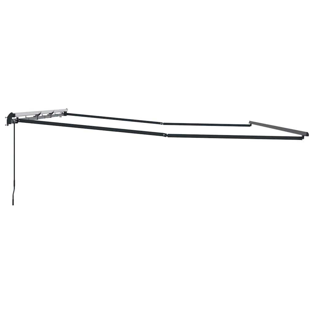 Markise Manual Antrasitt 6 x 3 m Metall