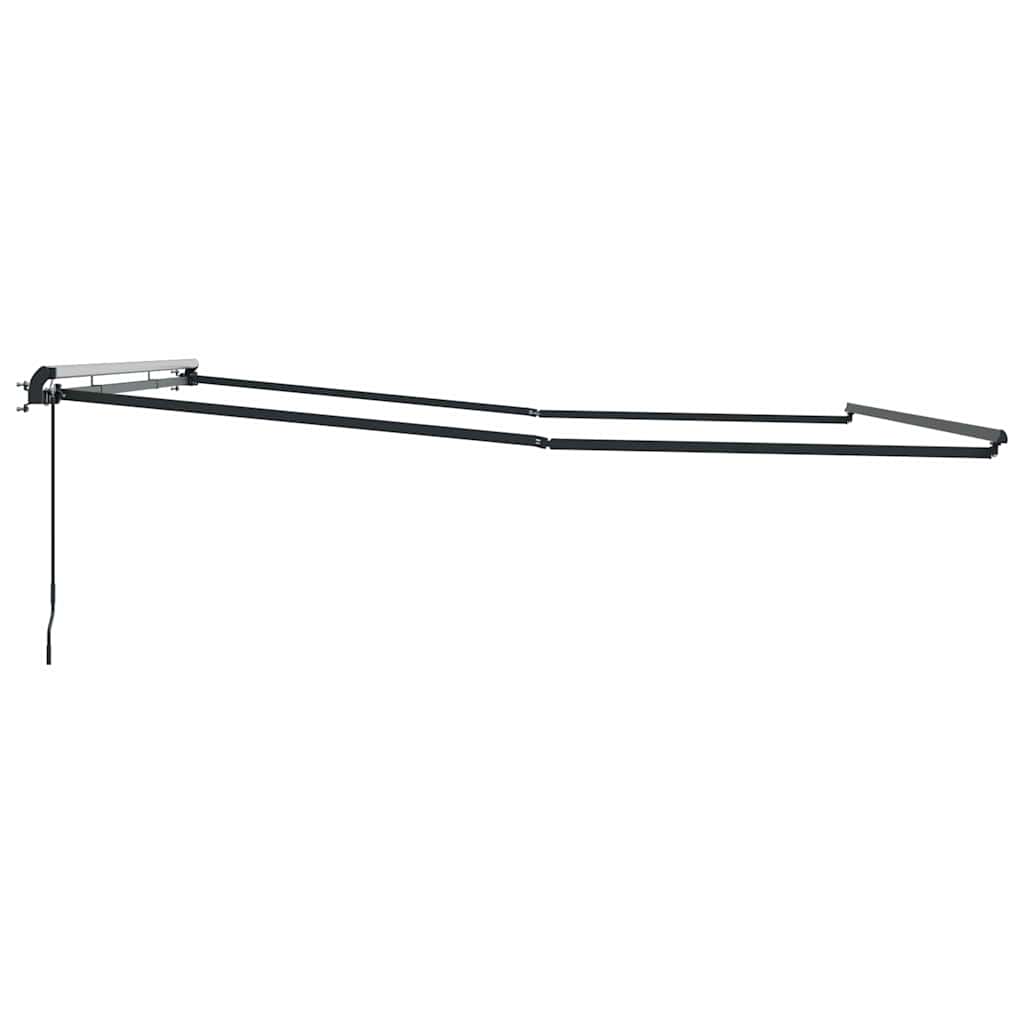 Markise Manual Antrasitt 4 × 3,5 m Metall