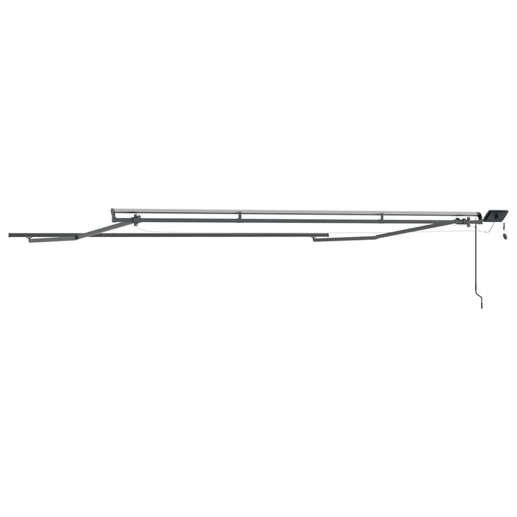 Markise med Manual Antrasitt 5 x 3 m Metall