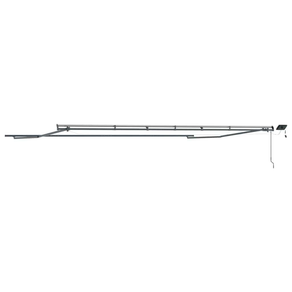 Markise med Manual Antrasitt 6 x 3 m Metall