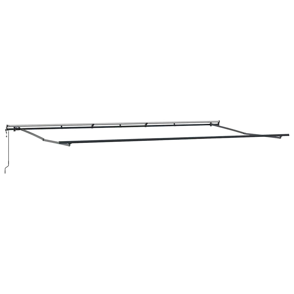 Markise Manual Antrasitt 6 x 3 m Metall