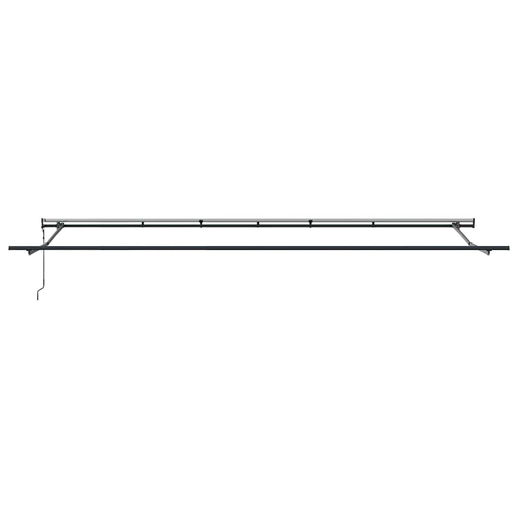 Markise Manual Antrasitt 6 x 3 m Metall
